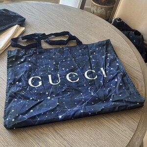 Gucci light weight cotton tote bag medium